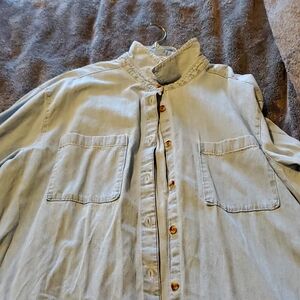 Asos long sleeve denim dress